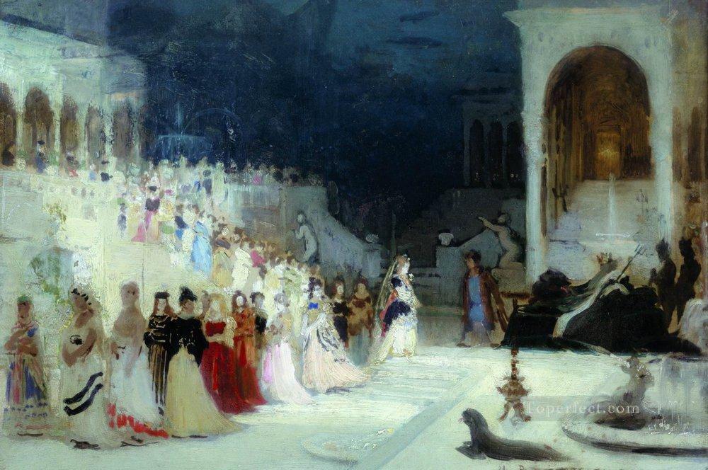 ballet scene 1875 Ilya Repin Oil Paintings
